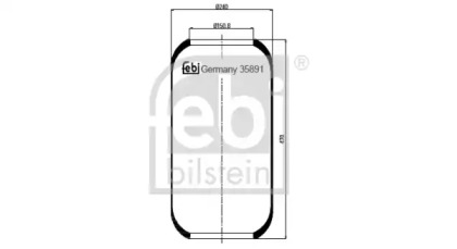 Баллон пневматической рессоры FEBI BILSTEIN 35891