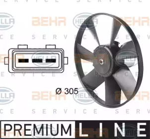 Вентилятор BEHR HELLA SERVICE 8EW 009 144-461