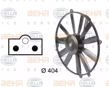 Вентилятор BEHR HELLA SERVICE 8EW 009 144-731