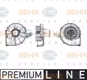 вентилятор BEHR HELLA SERVICE 8EW 009 157-131