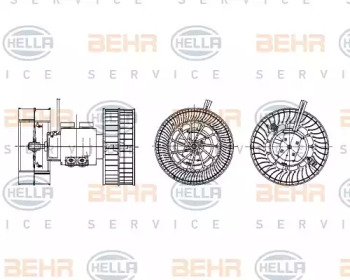 вентилятор BEHR HELLA SERVICE 8EW 009 157-781