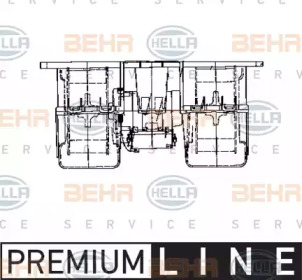 вентилятор BEHR HELLA SERVICE 8EW 009 158-071