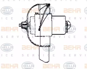 вентилятор BEHR HELLA SERVICE 8EW 009 160-321