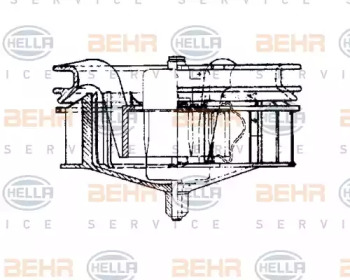 вентилятор BEHR HELLA SERVICE 8EW 009 160-441