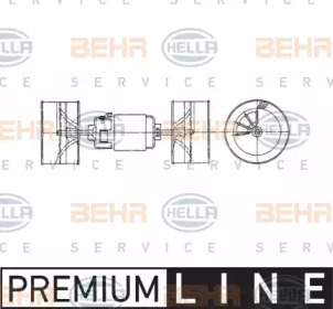 вентилятор BEHR HELLA SERVICE 8EW 009 160-491