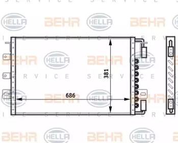 Конденсатор BEHR HELLA SERVICE 8FC 351 024-131