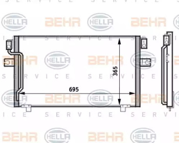 Конденсатор BEHR HELLA SERVICE 8FC 351 024-171