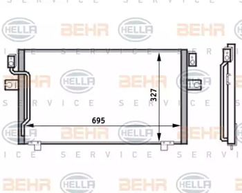 Конденсатор BEHR HELLA SERVICE 8FC 351 024-181