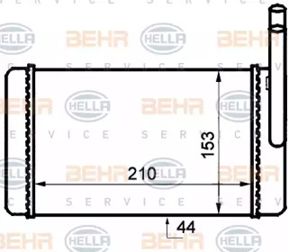 Теплообменник BEHR HELLA SERVICE 8FH 351 024-201