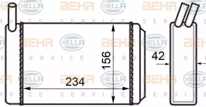 Теплообменник BEHR HELLA SERVICE 8FH 351 024-211