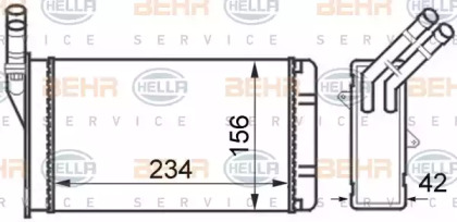 Теплообменник BEHR HELLA SERVICE 8FH 351 024-301