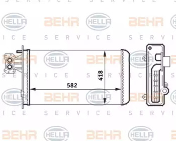 Теплообменник BEHR HELLA SERVICE 8FH 351 024-451