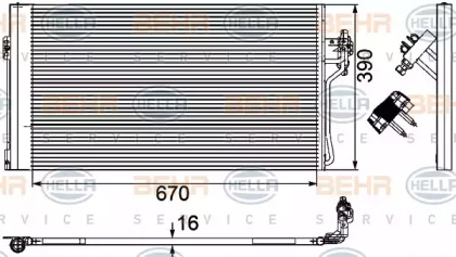 Конденсатор BEHR HELLA SERVICE 8FC 351 024-511