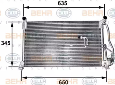 Конденсатор BEHR HELLA SERVICE 8FC 351 035-151