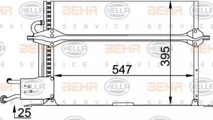 Конденсатор BEHR HELLA SERVICE 8FC 351 035-291