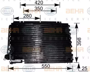 Конденсатор BEHR HELLA SERVICE 8FC 351 035-601