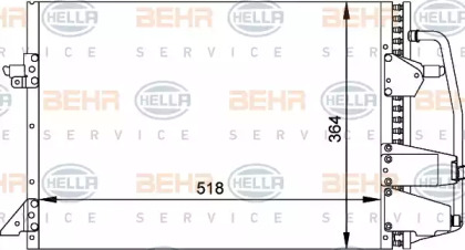 Конденсатор BEHR HELLA SERVICE 8FC 351 035-701