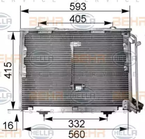 Конденсатор BEHR HELLA SERVICE 8FC 351 036-014