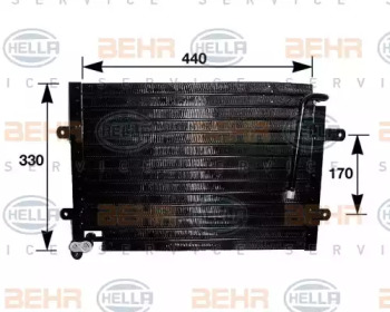 Конденсатор BEHR HELLA SERVICE 8FC 351 036-471