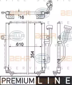 Конденсатор BEHR HELLA SERVICE 8FC 351 036-661