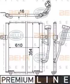 Конденсатор BEHR HELLA SERVICE 8FC 351 036-671