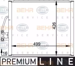 Конденсатор BEHR HELLA SERVICE 8FC 351 037-051