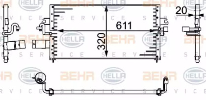 Конденсатор BEHR HELLA SERVICE 8FC 351 037-061