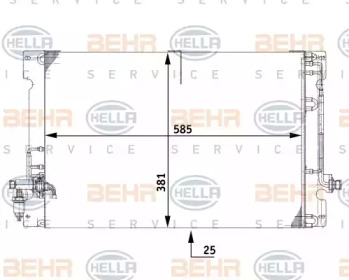 Конденсатор BEHR HELLA SERVICE 8FC 351 037-091