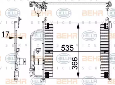 Конденсатор BEHR HELLA SERVICE 8FC 351 037-221