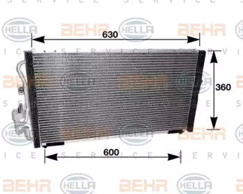 Конденсатор BEHR HELLA SERVICE 8FC 351 037-241