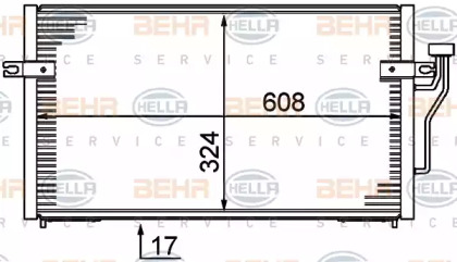 Конденсатор BEHR HELLA SERVICE 8FC 351 037-351