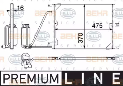 Конденсатор BEHR HELLA SERVICE 8FC 351 037-631