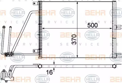 Конденсатор BEHR HELLA SERVICE 8FC 351 037-634