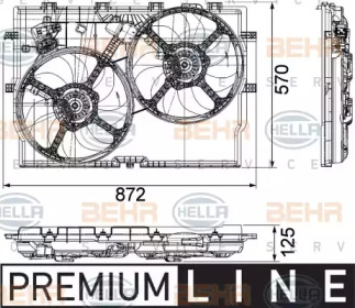 Вентилятор BEHR HELLA SERVICE 8EW 351 040-621