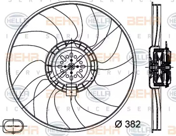 Вентилятор BEHR HELLA SERVICE 8EW 351 044-351