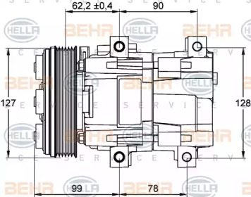 Компрессор BEHR HELLA SERVICE 8FK 351 113-131