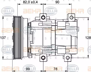 Компрессор BEHR HELLA SERVICE 8FK 351 113-281