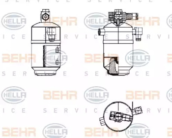 Осушитель BEHR HELLA SERVICE 8FT 351 195-181