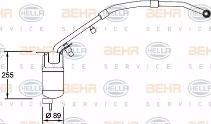 Осушитель BEHR HELLA SERVICE 8FT 351 198-151