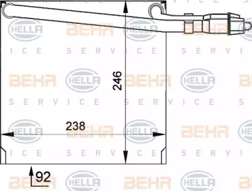 Испаритель BEHR HELLA SERVICE 8FV 351 210-041