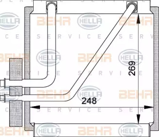 Испаритель BEHR HELLA SERVICE 8FV 351 210-641