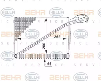 Испаритель BEHR HELLA SERVICE 8FV 351 211-191