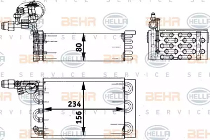 Испаритель BEHR HELLA SERVICE 8FV 351 211-411