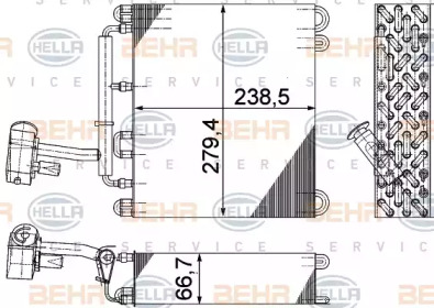 Испаритель BEHR HELLA SERVICE 8FV 351 211-691