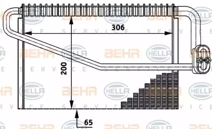 Испаритель BEHR HELLA SERVICE 8FV 351 211-701