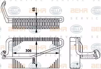 Испаритель BEHR HELLA SERVICE 8FV 351 211-791