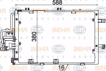 Конденсатор BEHR HELLA SERVICE 8FC 351 300-604