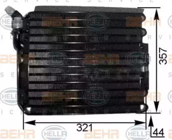 Конденсатор BEHR HELLA SERVICE 8FC 351 300-681