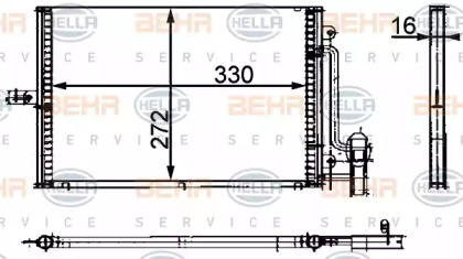 Конденсатор BEHR HELLA SERVICE 8FC 351 300-694