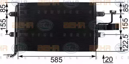 Конденсатор BEHR HELLA SERVICE 8FC 351 301-061